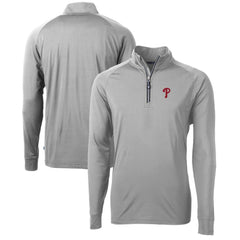 Philadelphia Phillies Cutter & Buck Adapt Eco Knit Stretch Recycled Quarter-Zip Pullover Top | MLB Near me