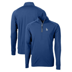 Los Angeles Dodgers Cutter & Buck Adapt Eco Knit Stretch Recycled Quarter-Zip Pullover Top | MLB Online
