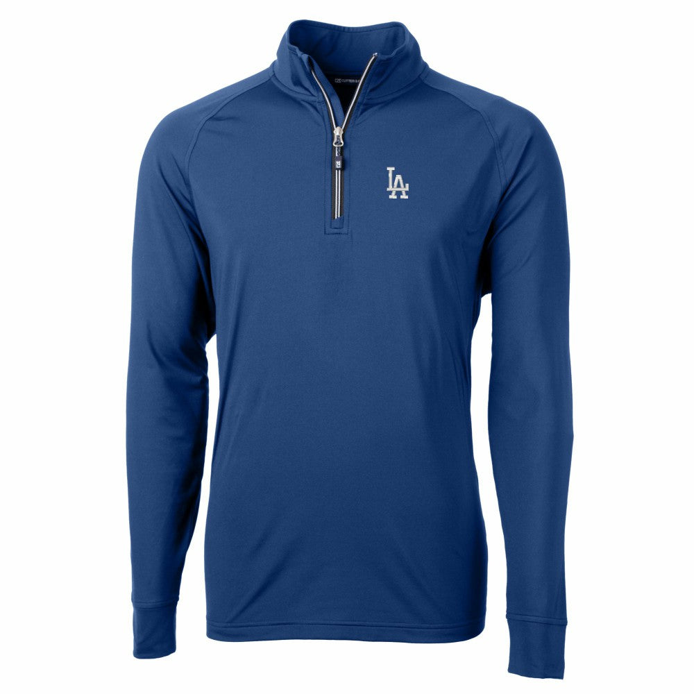 Los Angeles Dodgers Cutter & Buck Adapt Eco Knit Stretch Recycled Quarter-Zip Pullover Top | MLB Online