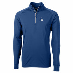 Los Angeles Dodgers Cutter & Buck Adapt Eco Knit Stretch Recycled Quarter-Zip Pullover Top | MLB Online