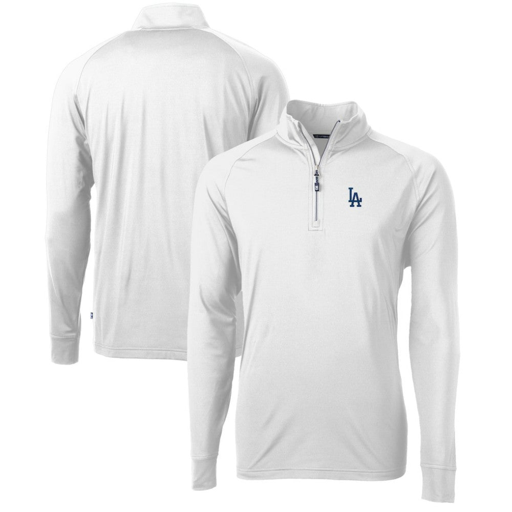 Los Angeles Dodgers Cutter & Buck Adapt Eco Knit Stretch Recycled Quarter-Zip Pullover Top | MLB Near me