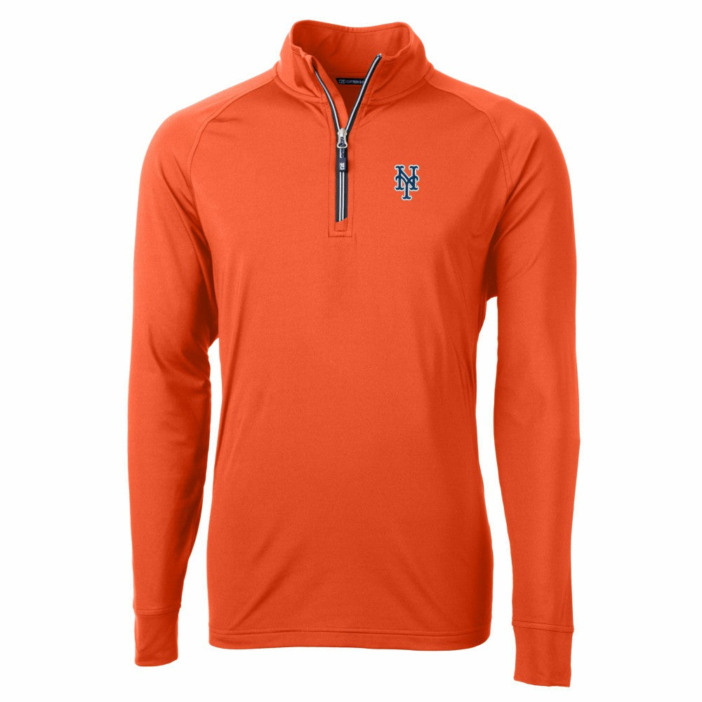 New York Mets Cutter & Buck Adapt Eco Knit Stretch Recycled Quarter-Zip Pullover Top | MLB US