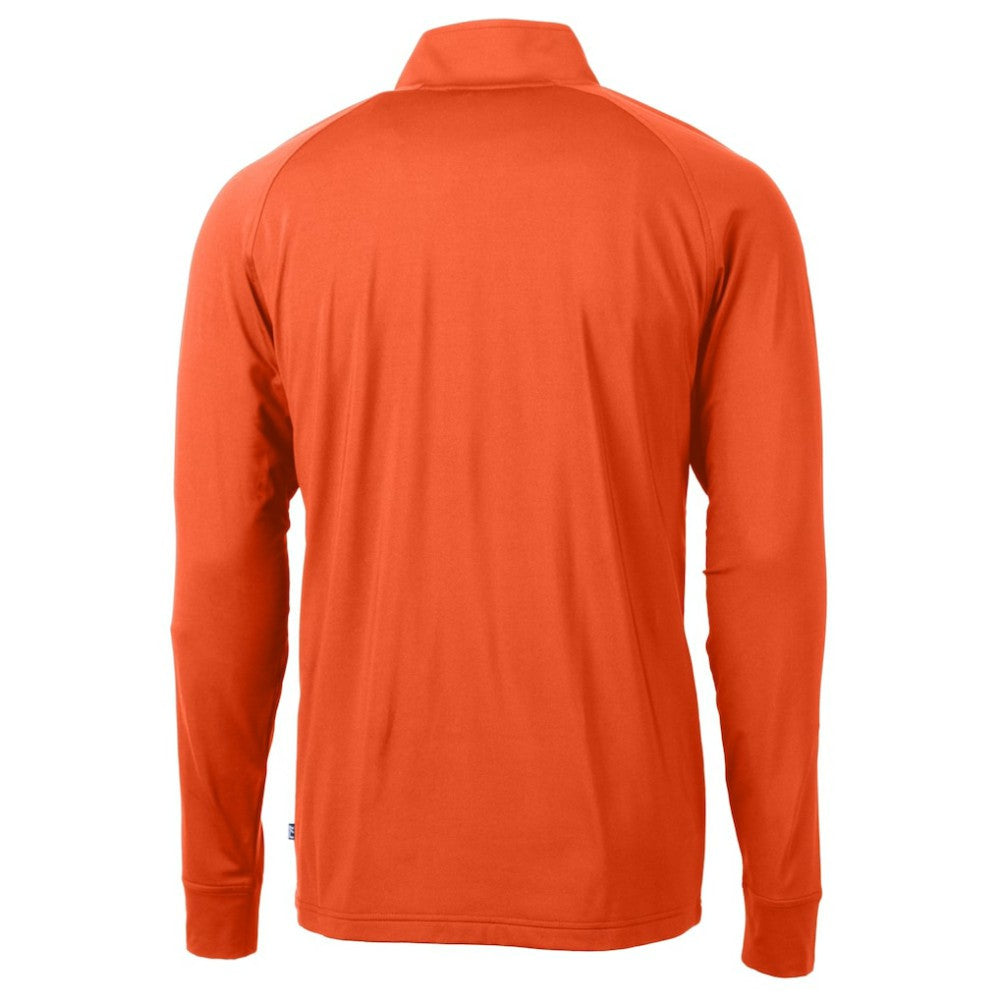 Houston Astros Cutter & Buck Adapt Eco Knit Stretch Recycled Quarter-Zip Pullover Top | MLB New