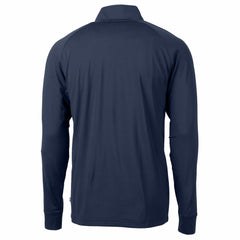 Cleveland Guardians Cutter & Buck Adapt Eco Knit Stretch Recycled Quarter-Zip Pullover Top | MLB New
