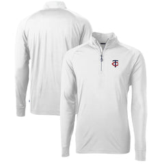 Minnesota Twins Cutter & Buck Adapt Eco Knit Stretch Recycled Quarter-Zip Pullover Top | MLB On Sale