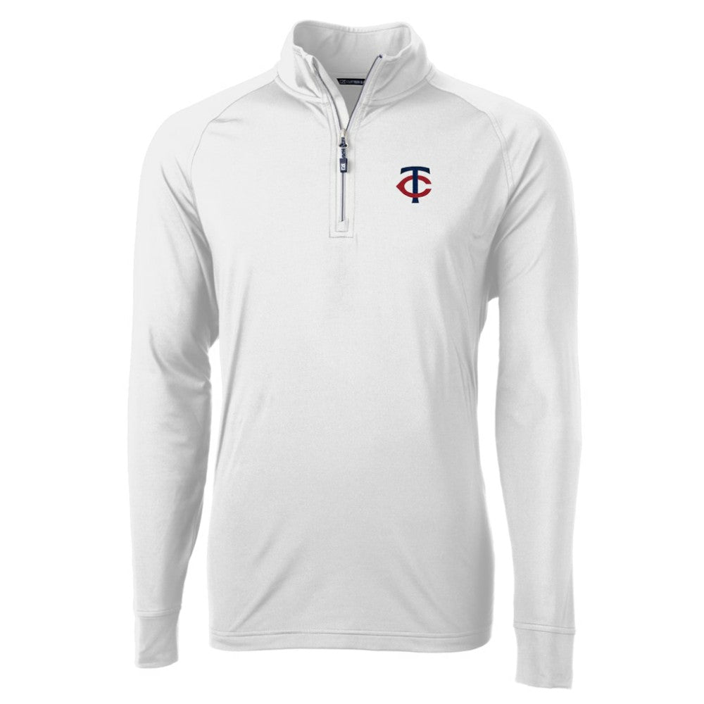 Minnesota Twins Cutter & Buck Adapt Eco Knit Stretch Recycled Quarter-Zip Pullover Top | MLB On Sale