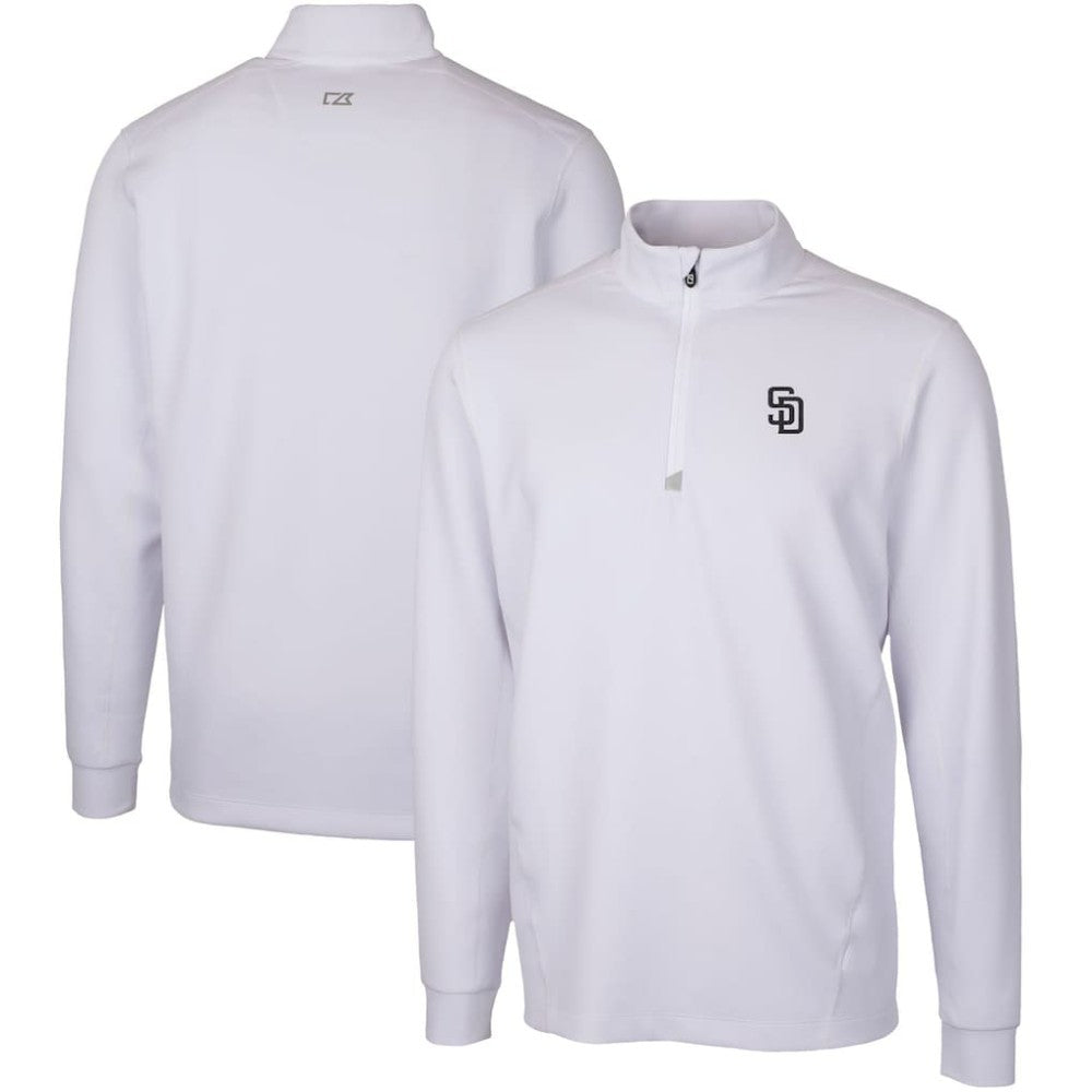 San Diego Padres Cutter & Buck Traverse Stretch Quarter-Zip Pullover Top | MLB Shop