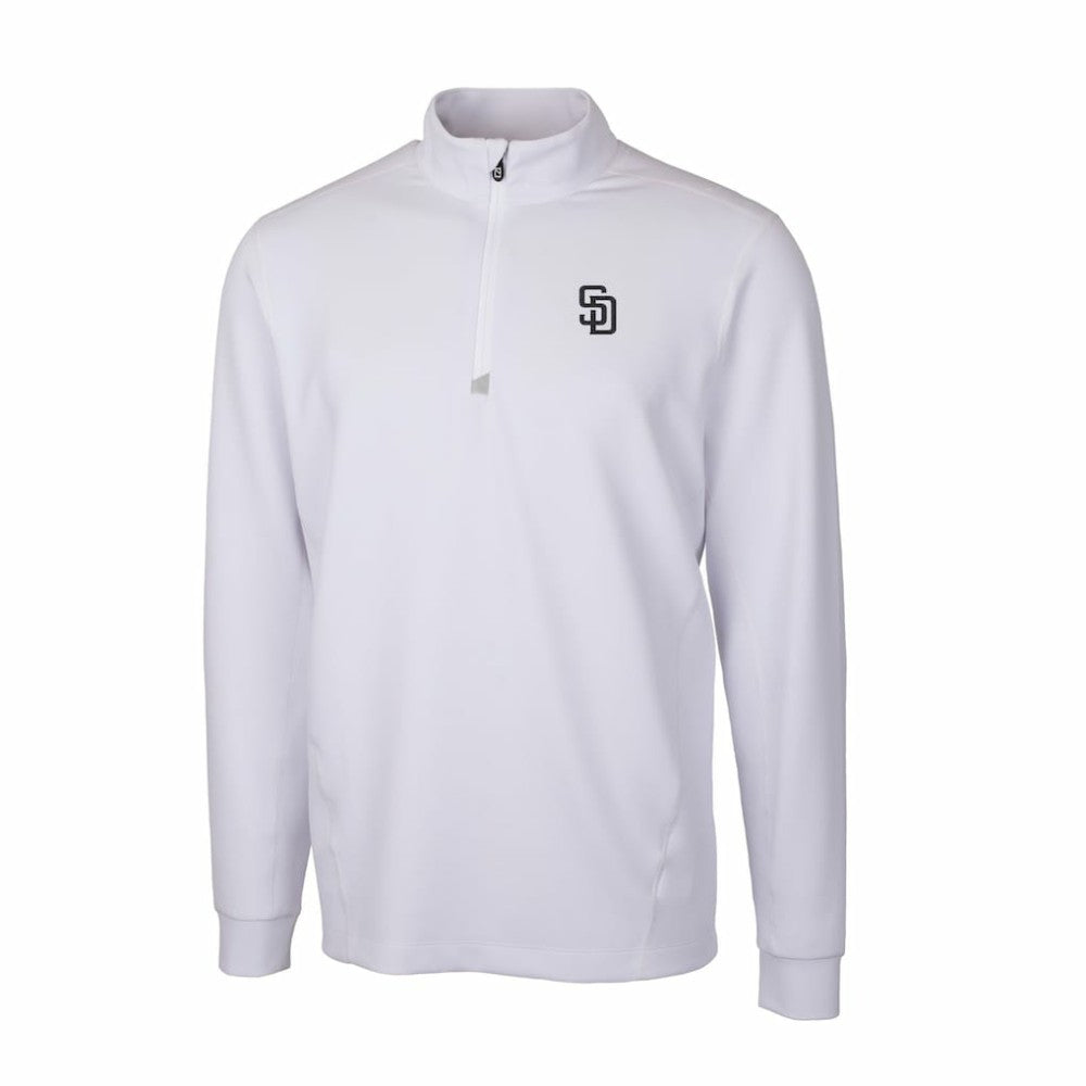 San Diego Padres Cutter & Buck Traverse Stretch Quarter-Zip Pullover Top | MLB Shop
