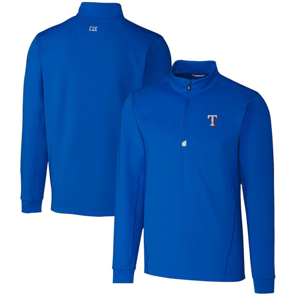 Texas Rangers Cutter & Buck Traverse Stretch Quarter-Zip Pullover Top | MLB Near me
