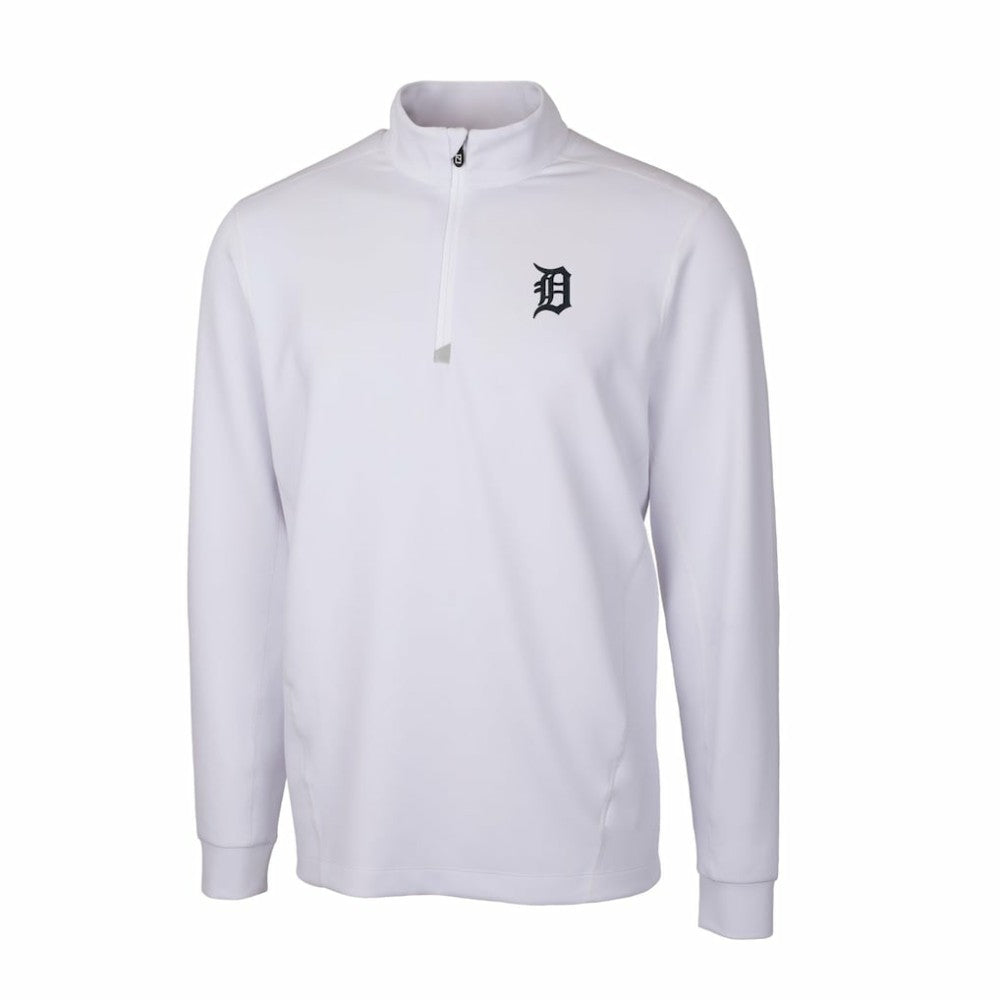 Detroit Tigers Cutter & Buck Traverse Stretch Quarter-Zip Pullover Top | MLB For sale