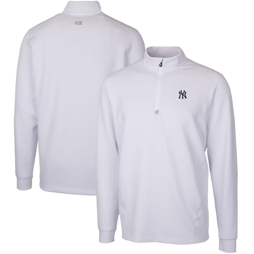 New York Yankees Cutter & Buck Traverse Stretch Quarter-Zip Pullover Top | MLB For sale