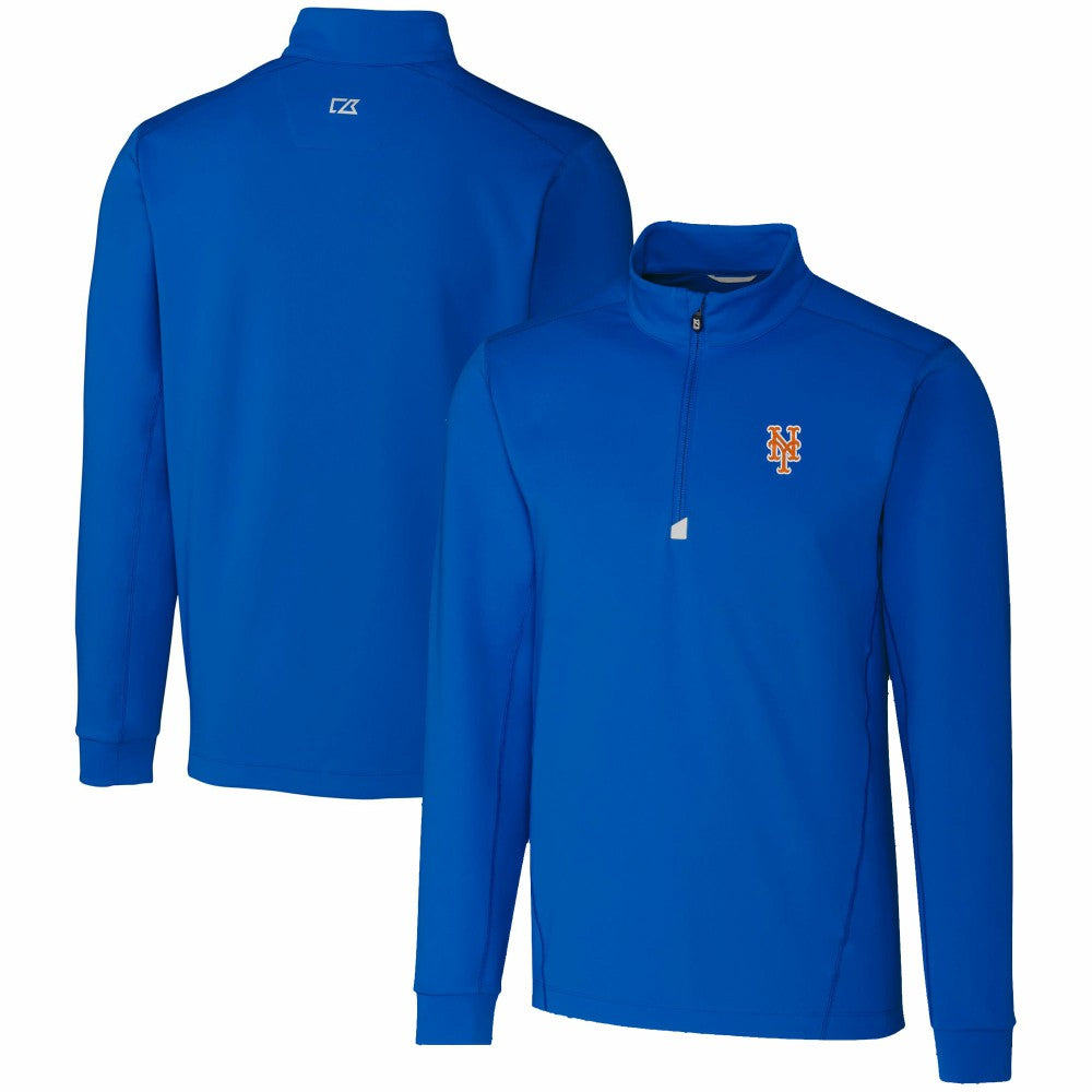New York Mets Cutter & Buck Traverse Stretch Quarter-Zip Pullover Top | MLB On Sale