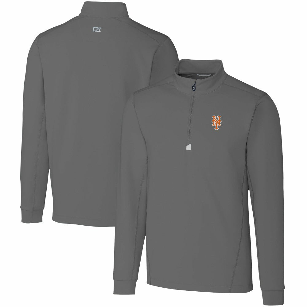 New York Mets Cutter & Buck Traverse Stretch Quarter-Zip Pullover Top | MLB US