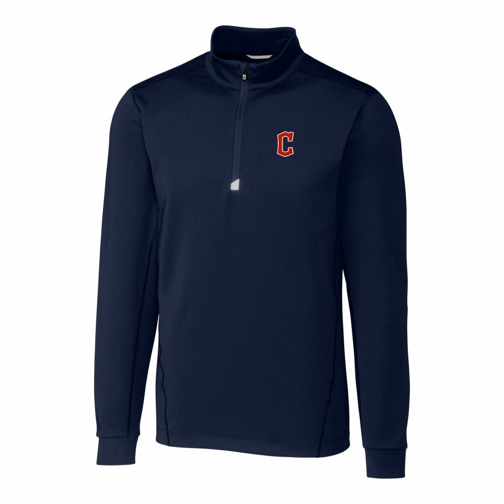 Cleveland Guardians Cutter & Buck Traverse Stretch Quarter-Zip Pullover Top | MLB Outlet