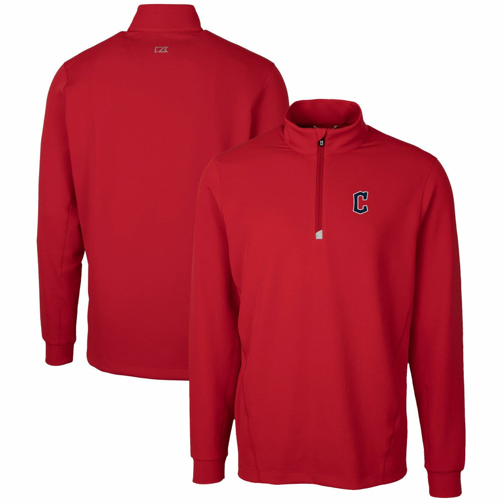 Cleveland Guardians Cutter & Buck Traverse Stretch Quarter-Zip Pullover Top | MLB US