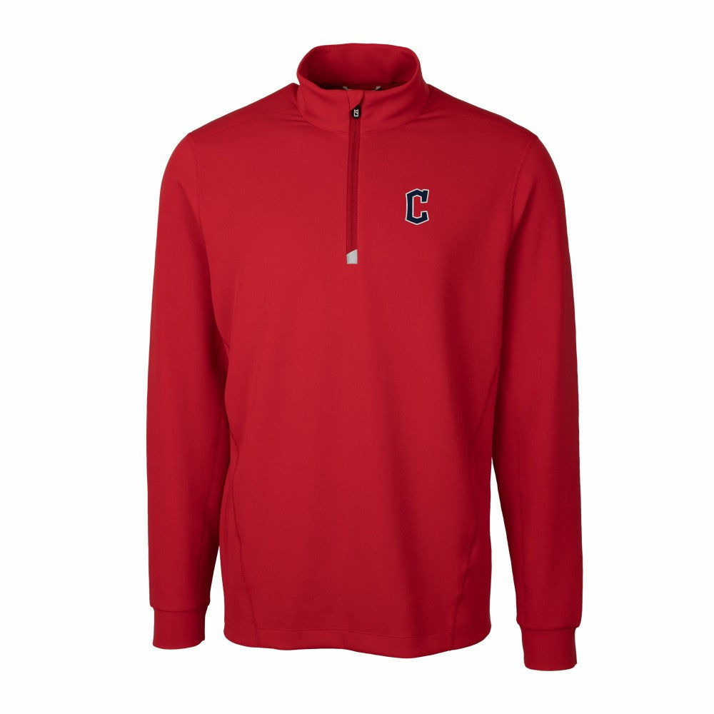 Cleveland Guardians Cutter & Buck Traverse Stretch Quarter-Zip Pullover Top | MLB US