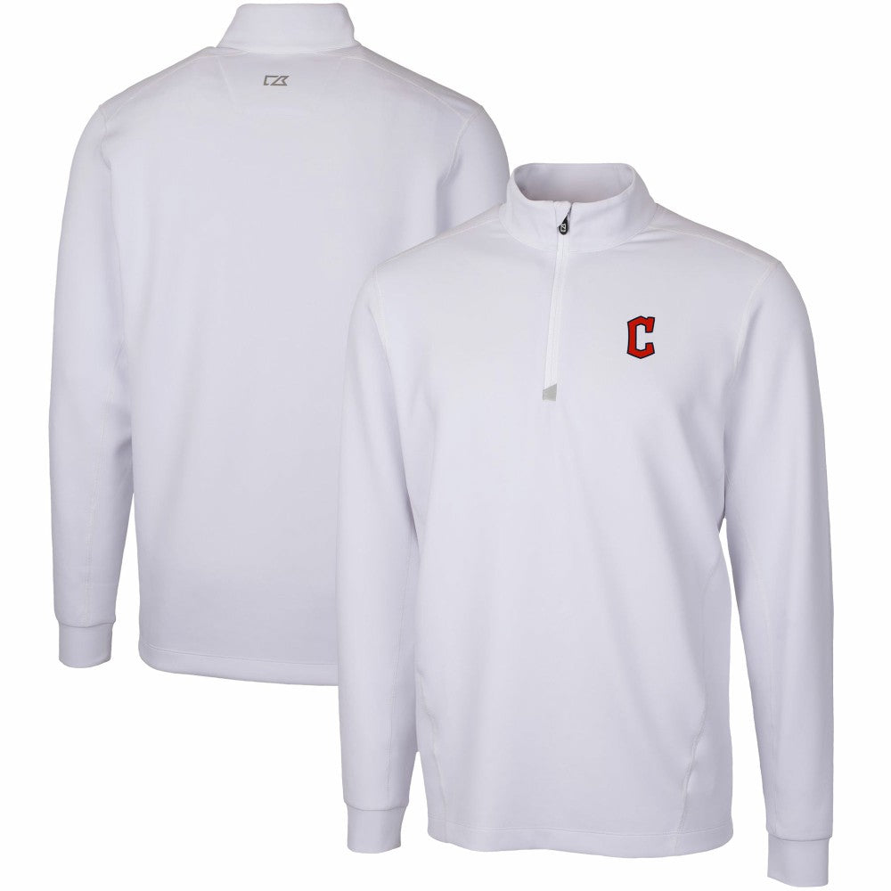 Cleveland Guardians Cutter & Buck Traverse Stretch Quarter-Zip Pullover Top | MLB US