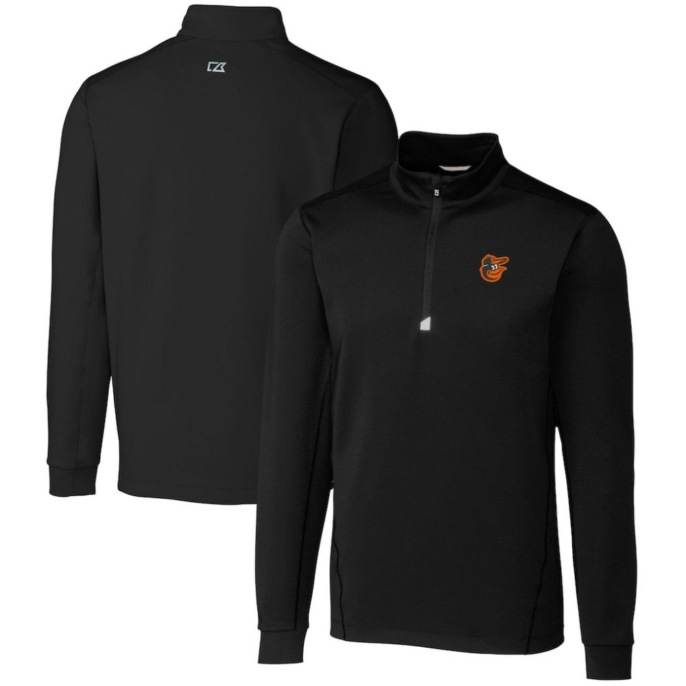 Baltimore Orioles Cutter & Buck Traverse Stretch Quarter-Zip Pullover Top | MLB On Sale