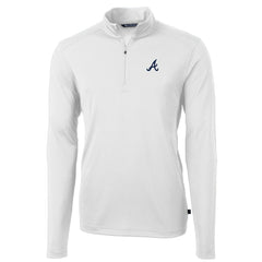 Atlanta Braves Cutter & Buck Virtue Eco Pique Recycled Quarter-Zip Pullover Top | MLB US