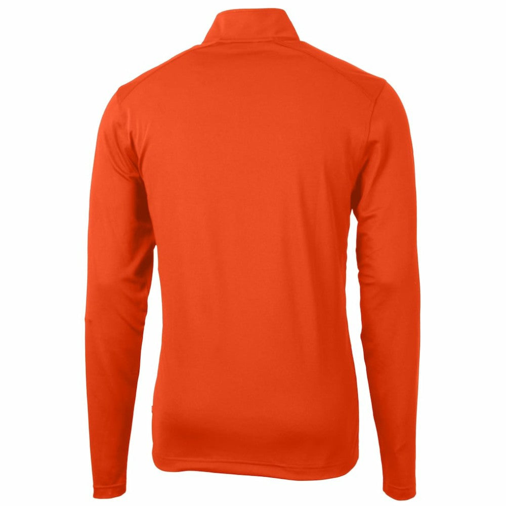 Detroit Tigers Cutter & Buck Virtue Eco Pique Recycled Quarter-Zip Pullover Top | MLB Outlet
