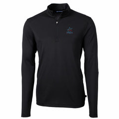 Miami Marlins Cutter & Buck Virtue Eco Pique Recycled Quarter-Zip Pullover Top | MLB Discount