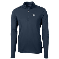 New York Yankees Cutter & Buck Virtue Eco Pique Recycled Quarter-Zip Pullover Top | MLB US