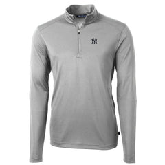 New York Yankees Cutter & Buck Virtue Eco Pique Recycled Quarter-Zip Pullover Top | MLB On Sale