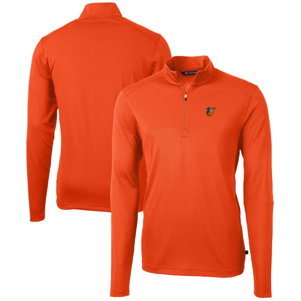 Baltimore Orioles Cutter & Buck Virtue Eco Pique Recycled Quarter-Zip Pullover Top | MLB US