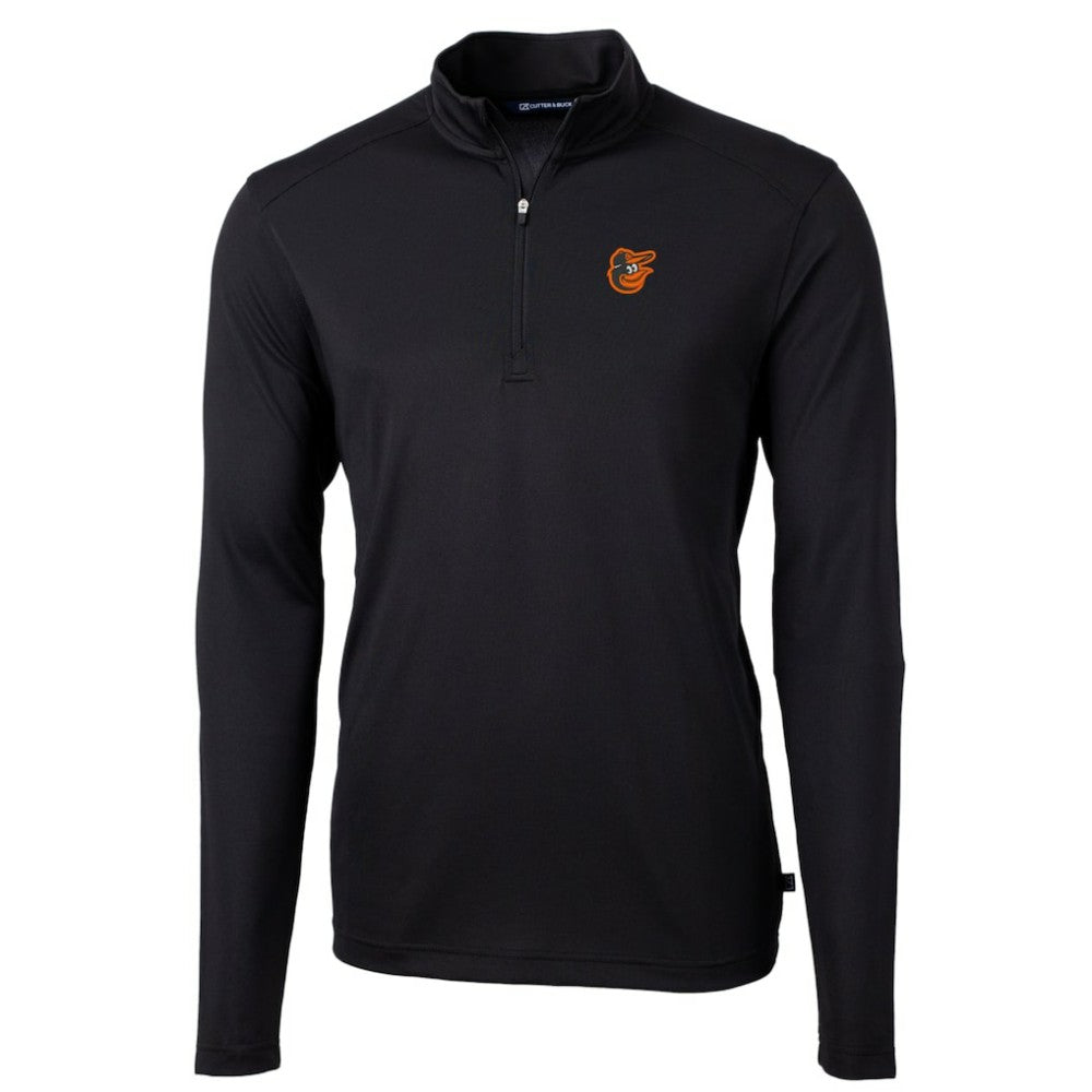 Baltimore Orioles Cutter & Buck Virtue Eco Pique Recycled Quarter-Zip Pullover Top | MLB Outlet