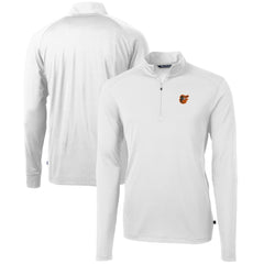 Baltimore Orioles Cutter & Buck Virtue Eco Pique Recycled Quarter-Zip Pullover Top | MLB Outlet