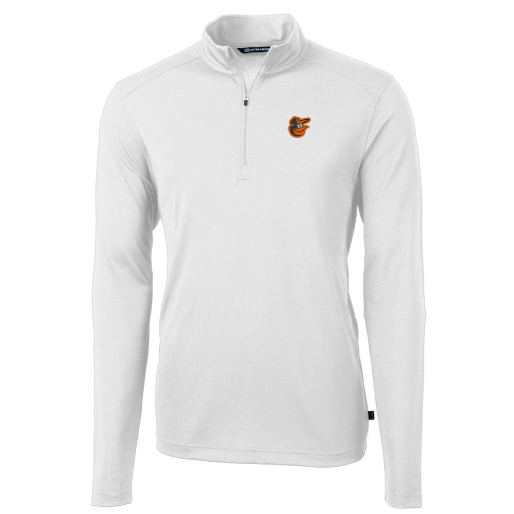 Baltimore Orioles Cutter & Buck Virtue Eco Pique Recycled Quarter-Zip Pullover Top | MLB Outlet