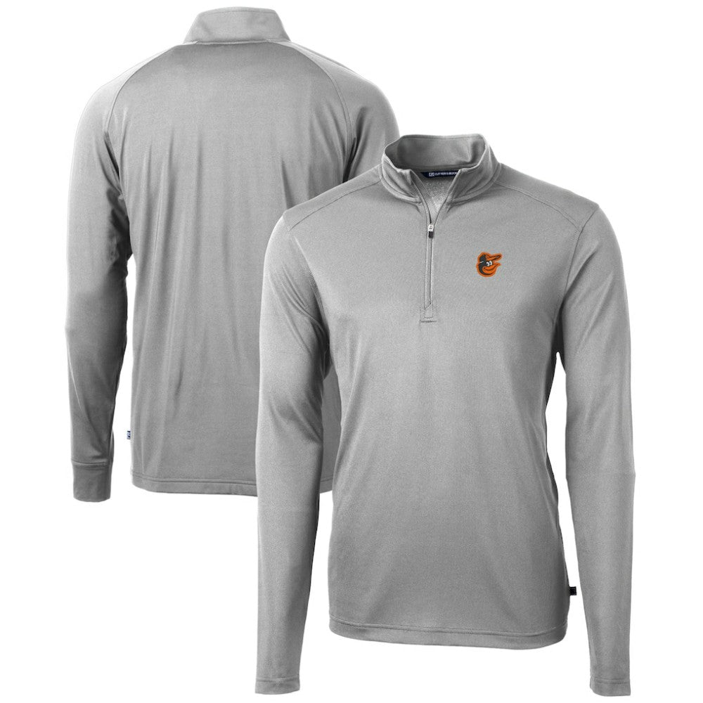 Baltimore Orioles Cutter & Buck Virtue Eco Pique Recycled Quarter-Zip Pullover Top | MLB For sale