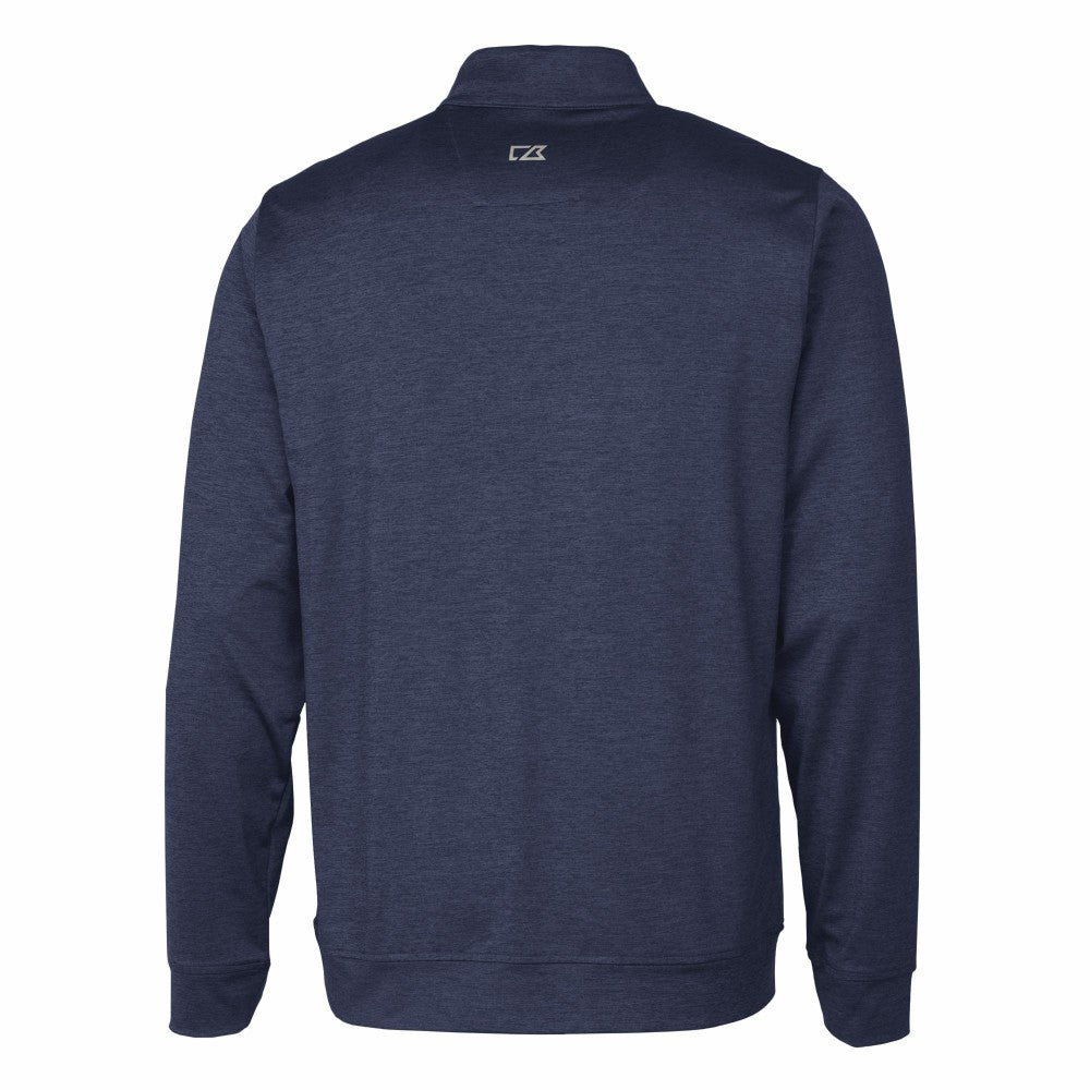 Milwaukee Brewers Cutter & Buck Stealth Heathered Quarter-Zip Pullover Top | MLB On Sale