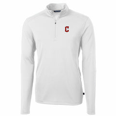 Cleveland Guardians Cutter & Buck Virtue Eco Pique Recycled Quarter-Zip Pullover Top | MLB Outlet