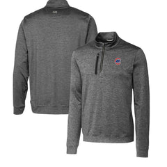 Chicago Cubs Cutter & Buck Stealth Heathered Quarter-Zip Pullover Top | MLB Discount
