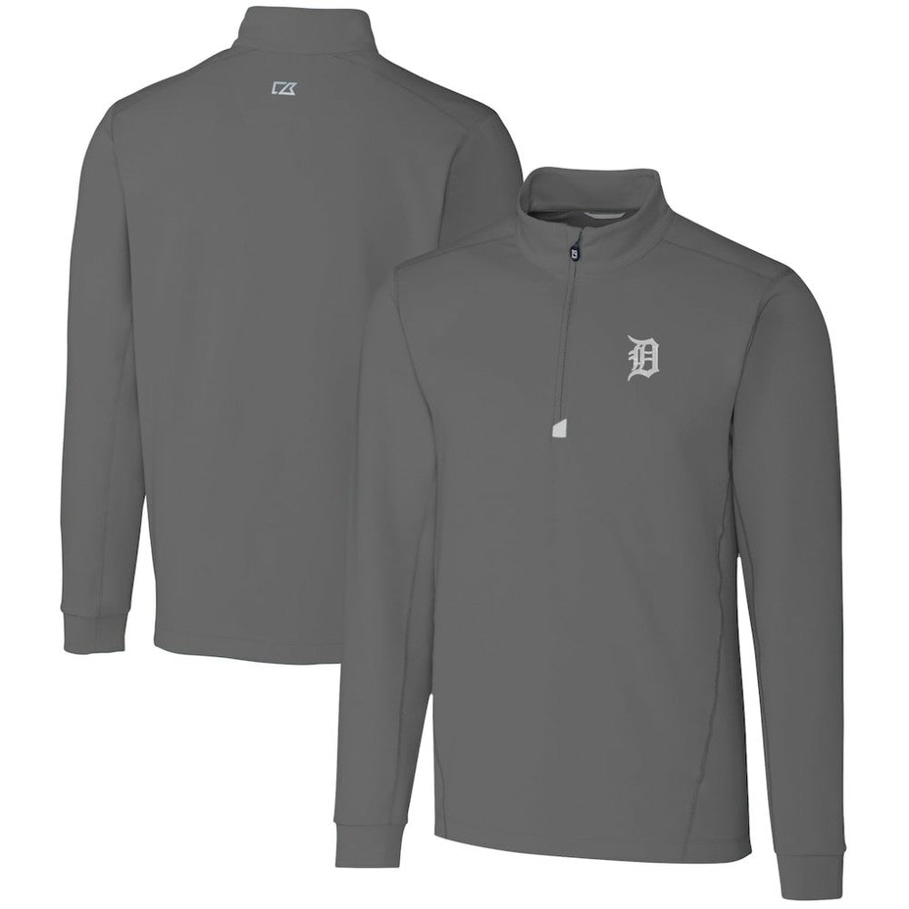 Detroit Tigers Cutter & Buck Big & Tall Traverse Stretch Quarter-Zip Pullover Top | MLB For sale