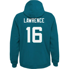 Jacksonville Jaguars  Trevor Lawrence  Youth Mainliner Player Name & Number Pullover Hoodie