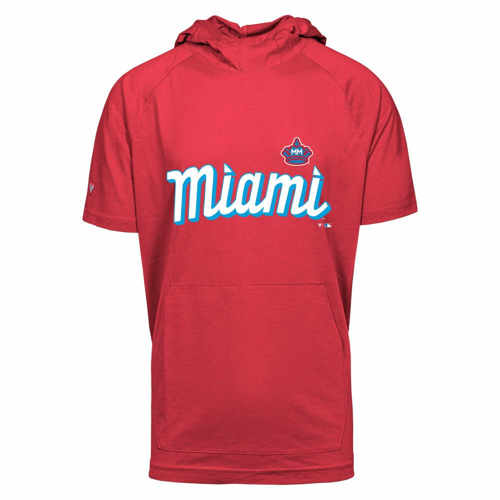 Miami Marlins Levelwear City Connect Phase Core Hoodie T-Shirt  | MLB Shop