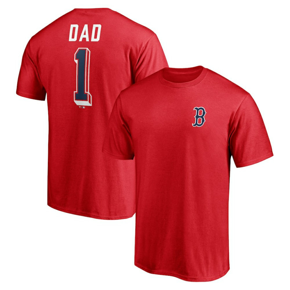 Boston Red Sox Number One Dad T-Shirt | MLB For sale