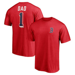 Boston Red Sox Number One Dad T-Shirt | MLB For sale