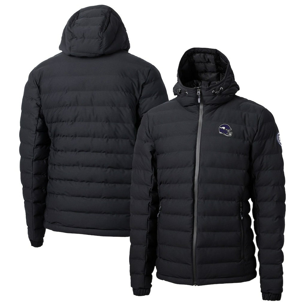 Minnesota Vikings  Cutter & Buck Helmet Mission Ridge Repreve Eco Insulated Puffer Full-Zip Jacket