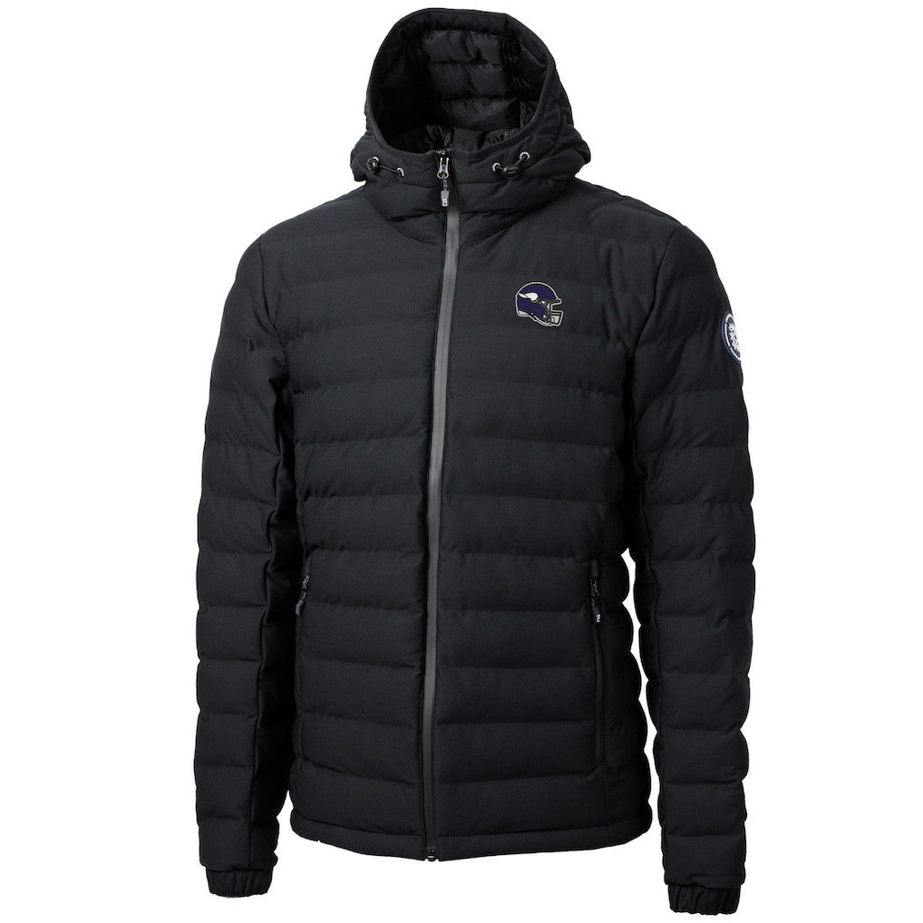 Minnesota Vikings  Cutter & Buck Helmet Mission Ridge Repreve Eco Insulated Puffer Full-Zip Jacket