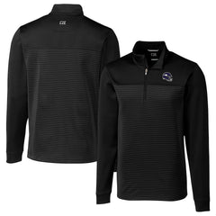 Minnesota Vikings  Cutter & Buck Traverse Stripe Stretch Quarter-Zip Pullover Top