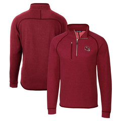 Kansas City Chiefs  Cutter & Buck Helmet Mainsail Sweater-Knit Half-Zip Pullover Jacket