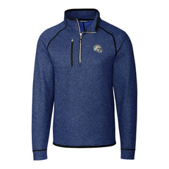 Los Angeles Chargers  Cutter & Buck Helmet Mainsail Sweater-Knit Half-Zip Pullover Jacket