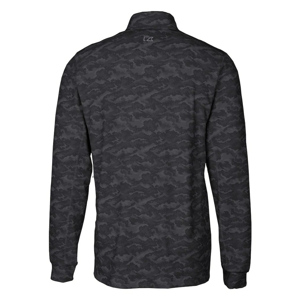 Pittsburgh Steelers  Cutter & Buck Helmet Traverse Camo Print Stretch Quarter-Zip Pullover Top