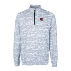 Kansas City Chiefs  Cutter & Buck Helmet Traverse Camo Print Stretch Quarter-Zip Pullover Top