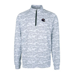 Chicago Bears  Cutter & Buck Helmet Traverse Camo Print Stretch Quarter-Zip Pullover Top