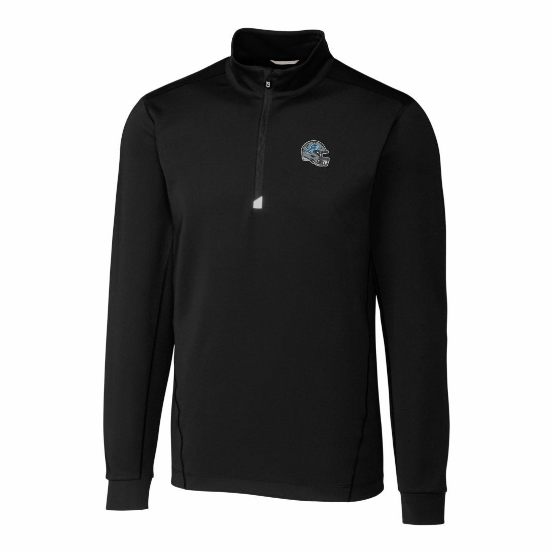 Detroit Lions  Cutter & Buck Helmet Traverse Stretch Quarter-Zip Pullover Top