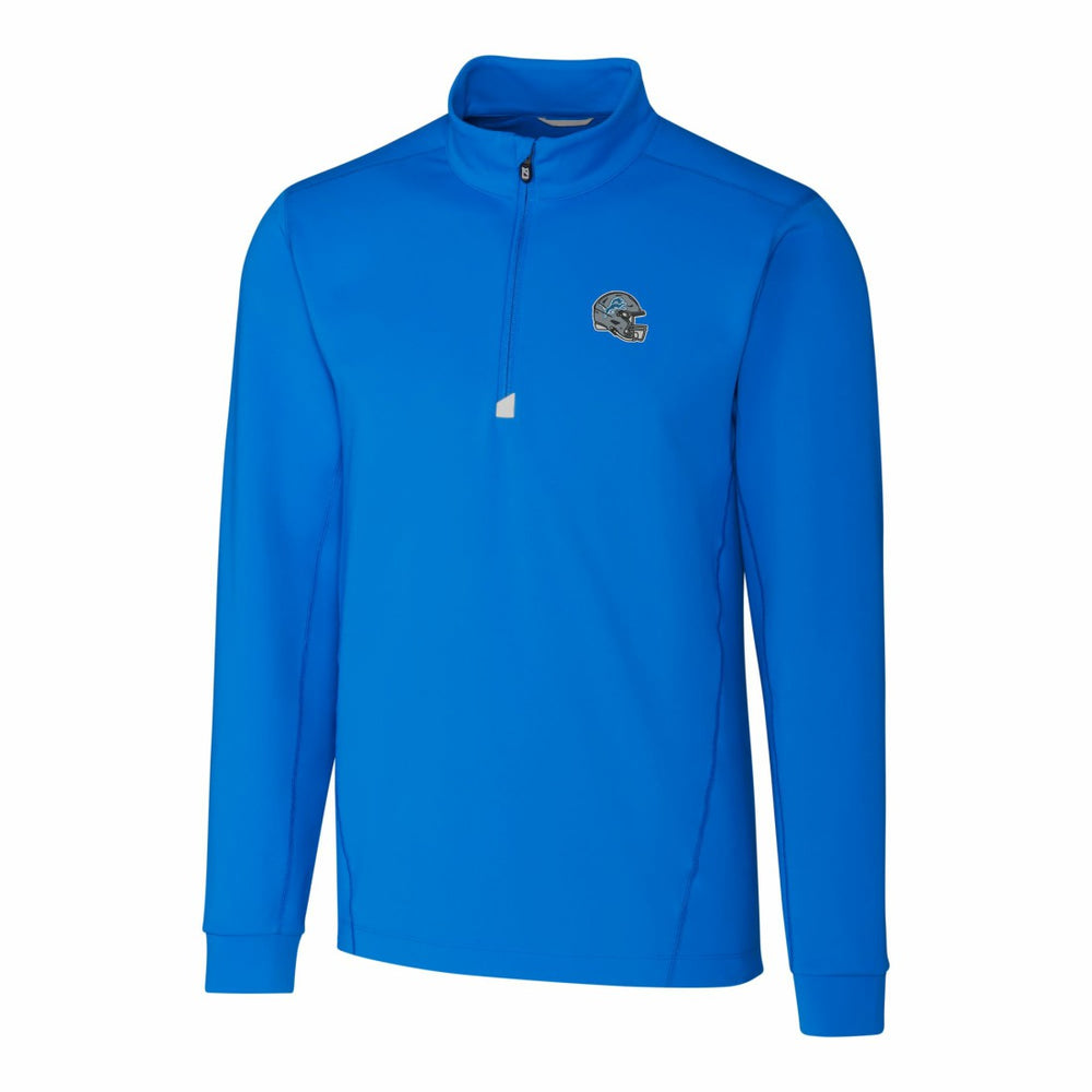 Detroit Lions  Cutter & Buck Helmet Traverse Stretch Quarter-Zip Pullover Top